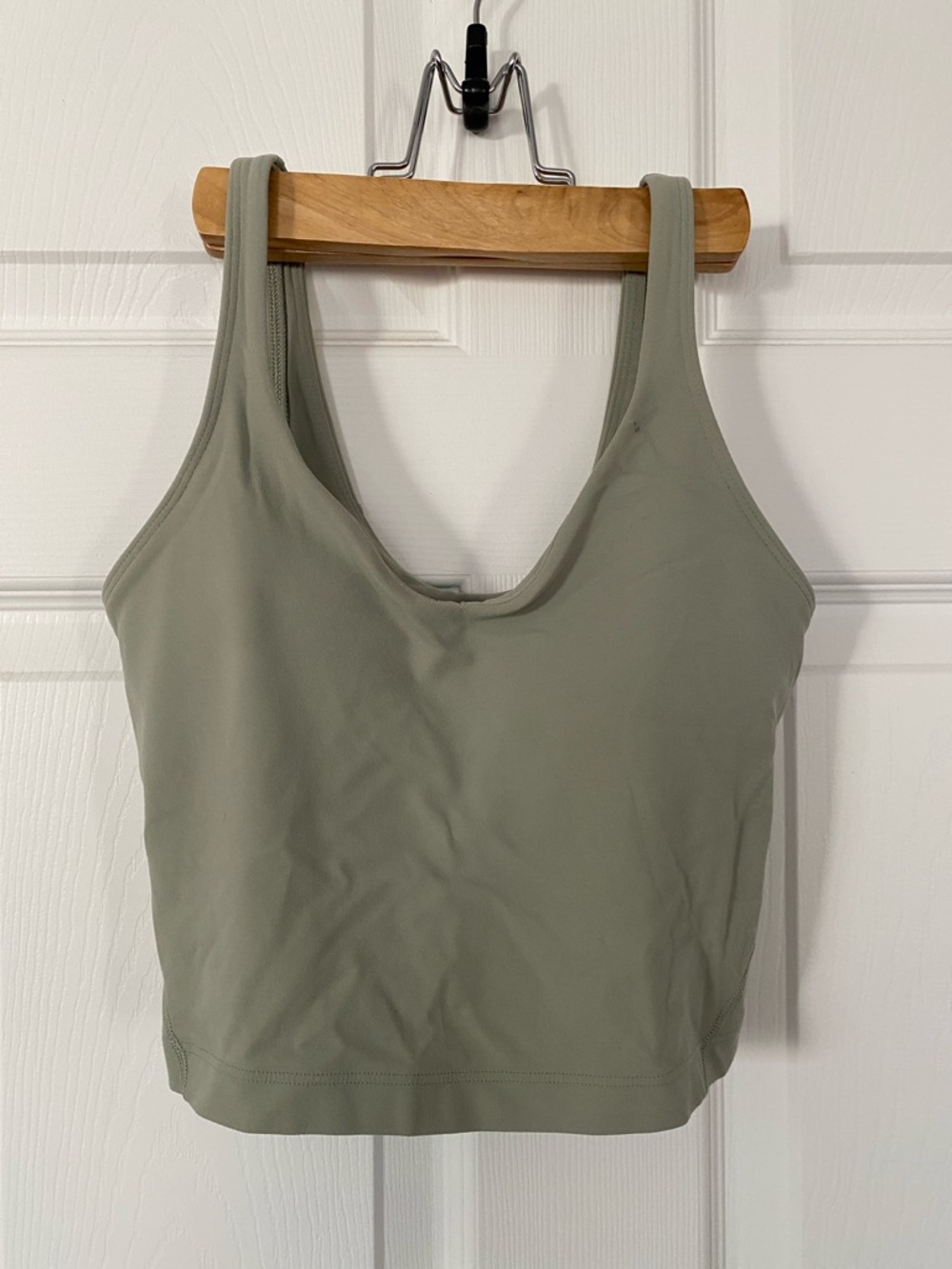 lululemon athletica sage green scoop-neck sports bra tank